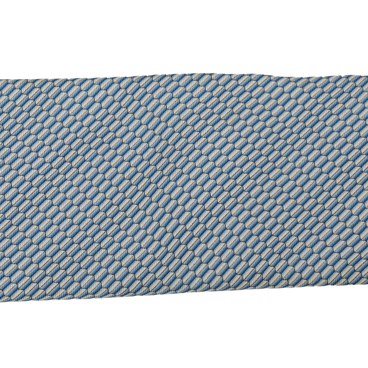 Blue And White Motif Soie Silk Tie One Size