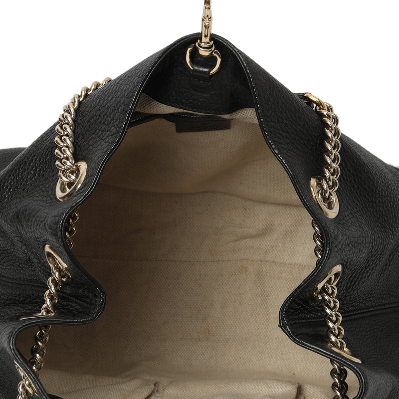 Pre loved gucci chain tote medium bag sale
