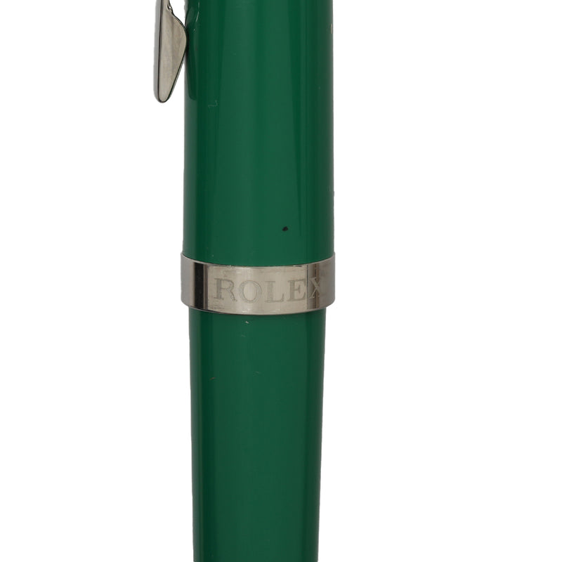 Ballpoint Retractable Matte Green And Silver Pen One Size