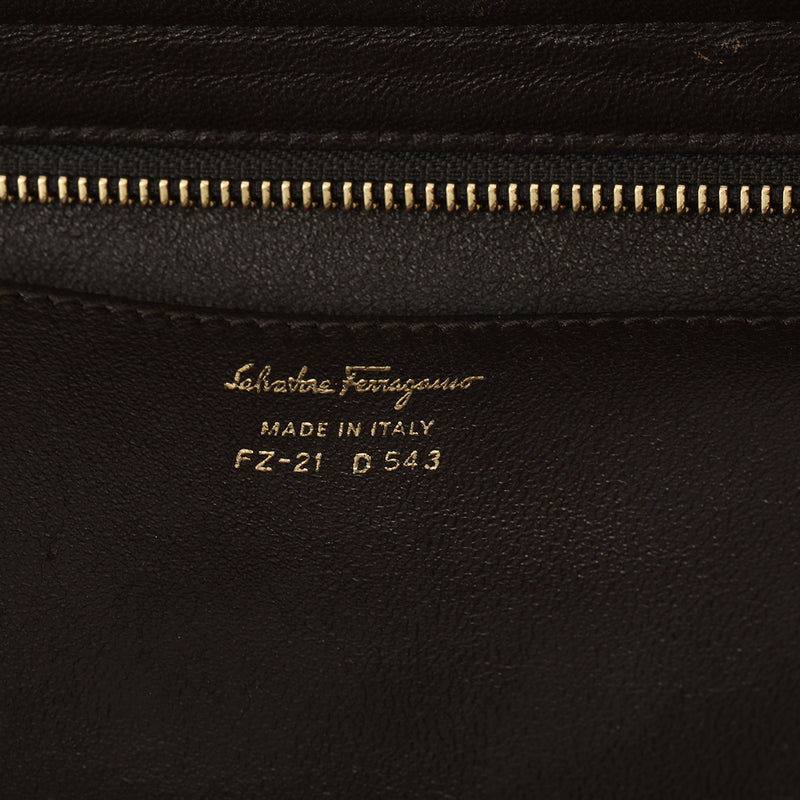 Sofia Leather Top Handle Bag Large