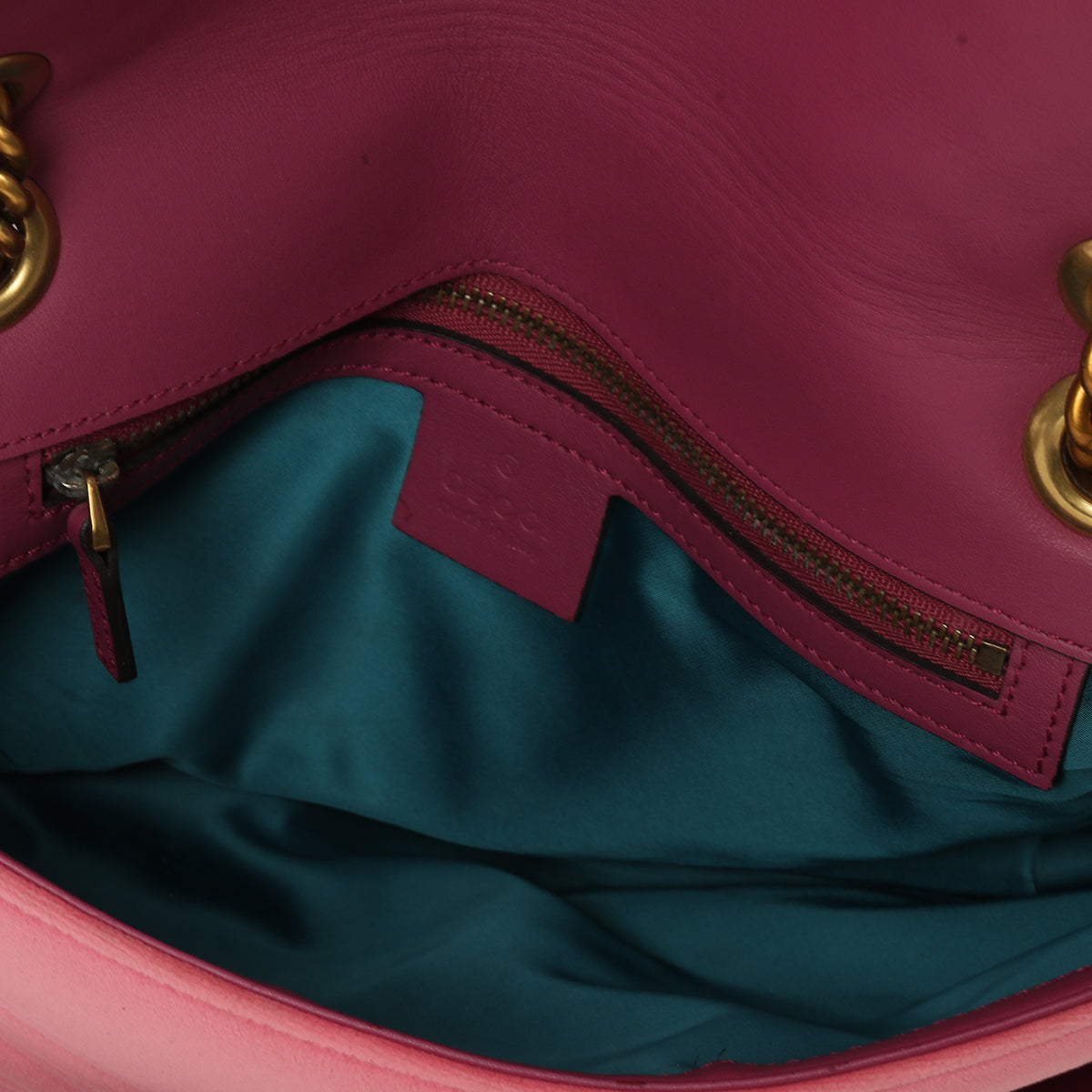 GG Marmont Pink Velvet Medium Shoulder Bag