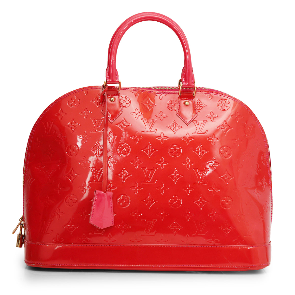 Red Vernis Alma GM Bag