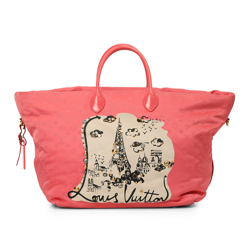 Women pre loved louis vuitton monogram nouvelle vague beach tote one size