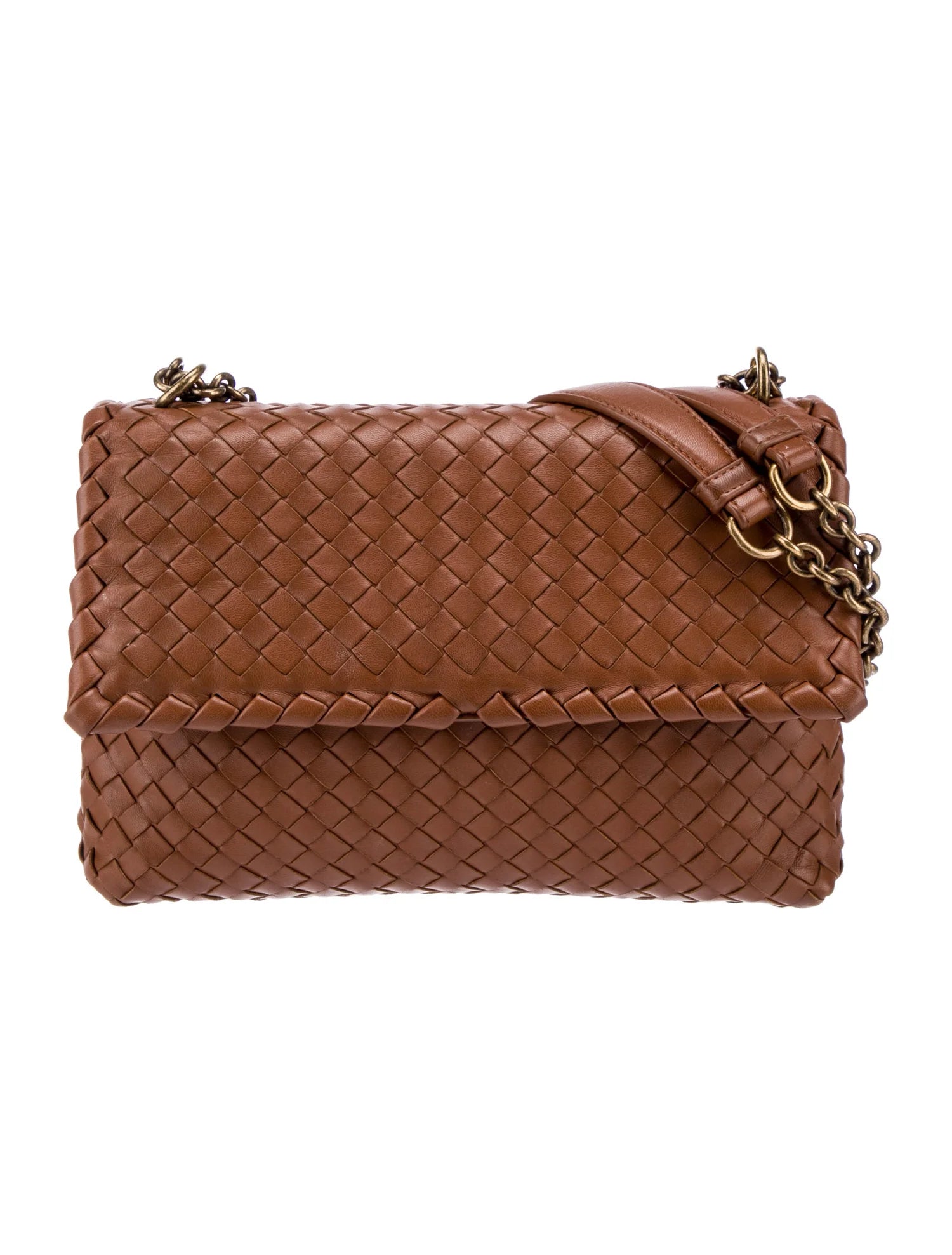 Brown Intrecciato Olimpia Small Bag