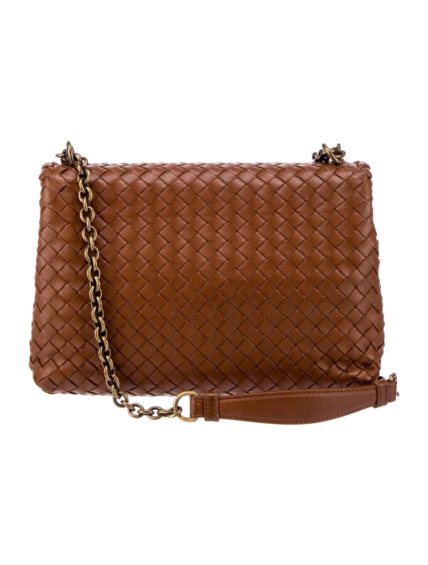 Brown Intrecciato Olimpia Small Bag