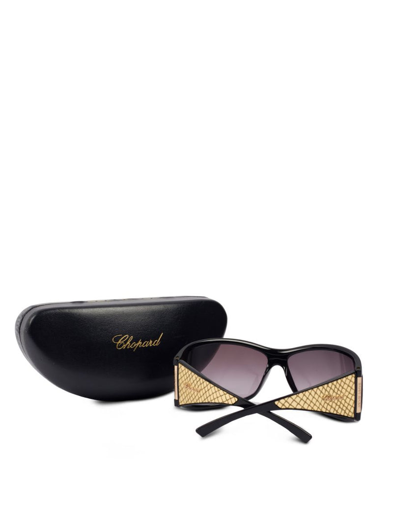 Black & Gold Embossed Sunglasses