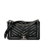 2020 Medium Chevron Pearl Boy Bag