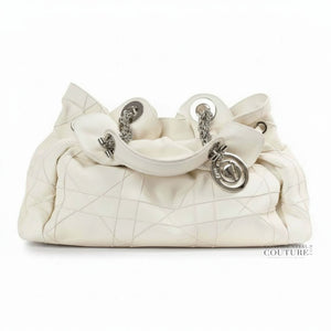 White Leather Quilted Cannage Le Trente Bag