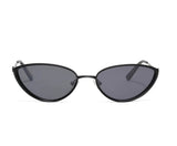 Black Cat Eye Metal Sunglasses Medium