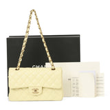 Pastel Yellow Classic Small Double Flap Bag