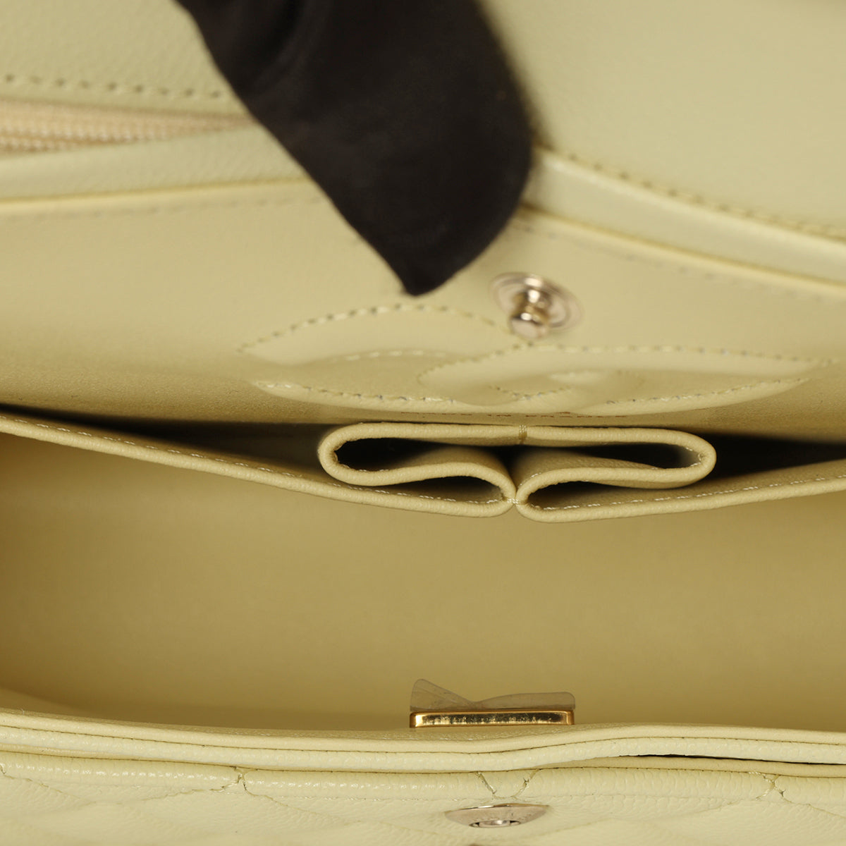 Pastel Yellow Classic Small Double Flap Bag