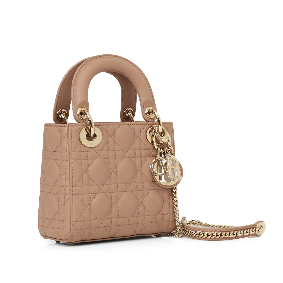 Nude Rose Mini Lady Dior Bag