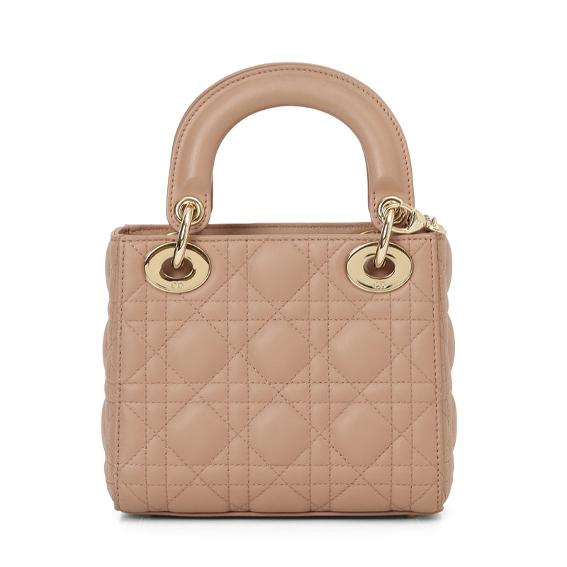 Nude Rose Mini Lady Dior Bag