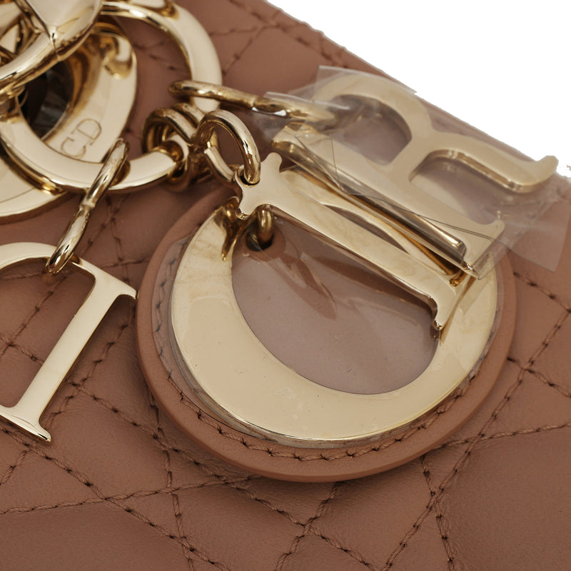 Nude Rose Mini Lady Dior Bag