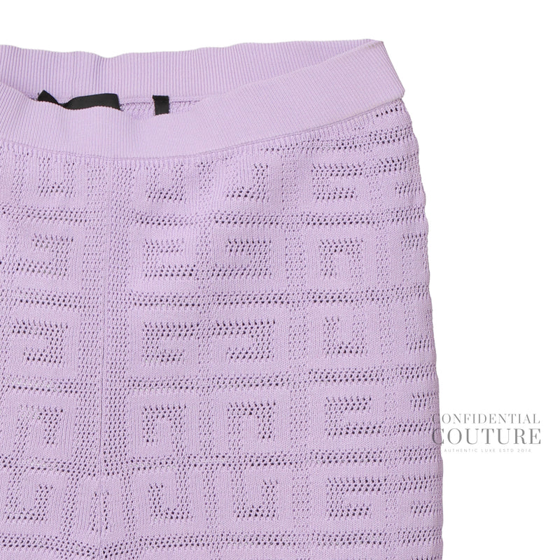 Lilac 4g Jacquard Knit Leggings | S