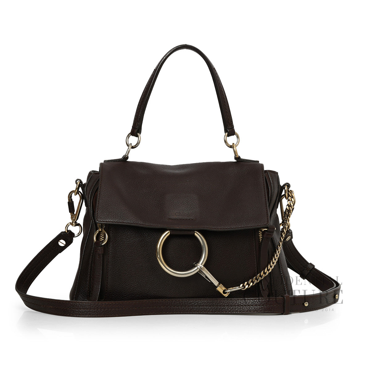 Brown Leather Small Faye Day Bag