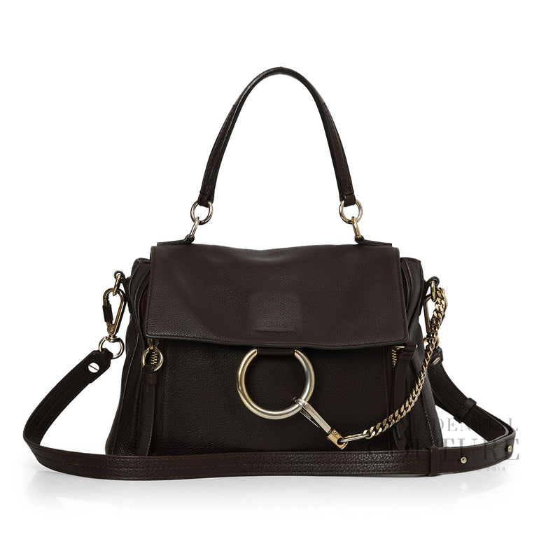 Brown Leather Small Faye Day Bag