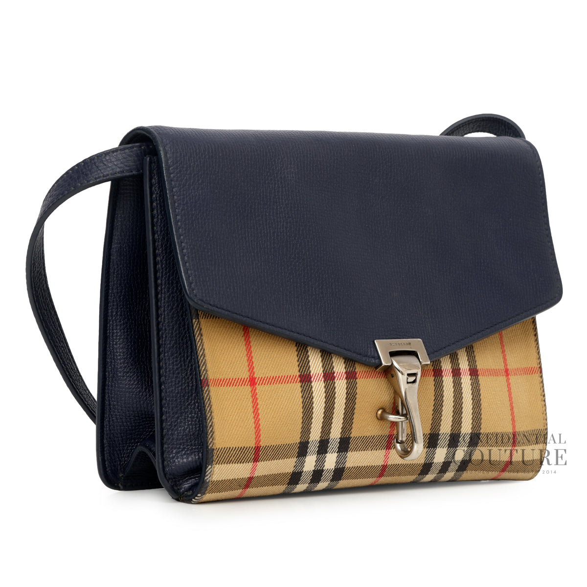 Navy/Beige Macken Vintage Check Crossbody Bag
