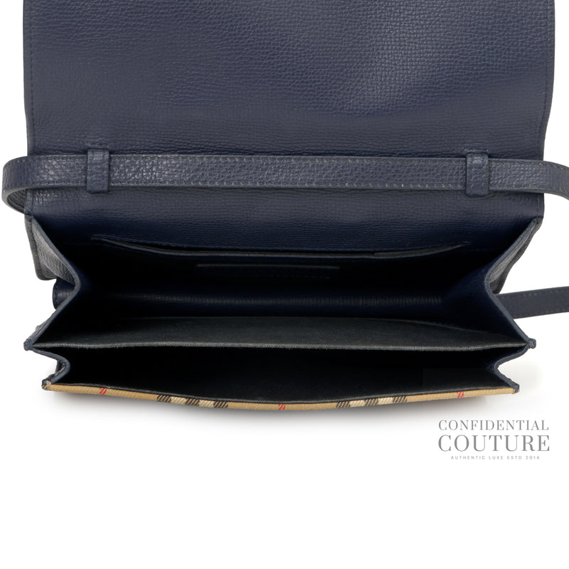 Navy/Beige Macken Vintage Check Crossbody Bag