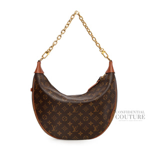 Loop Hobo Brown Monogram Shoulder Bag
