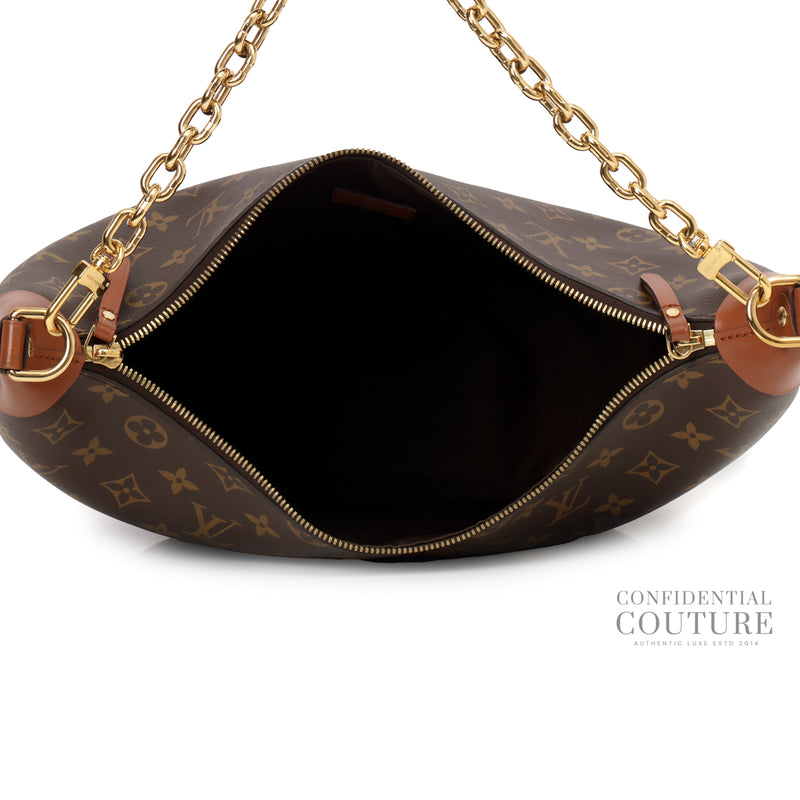 Loop Hobo Brown Monogram Shoulder Bag