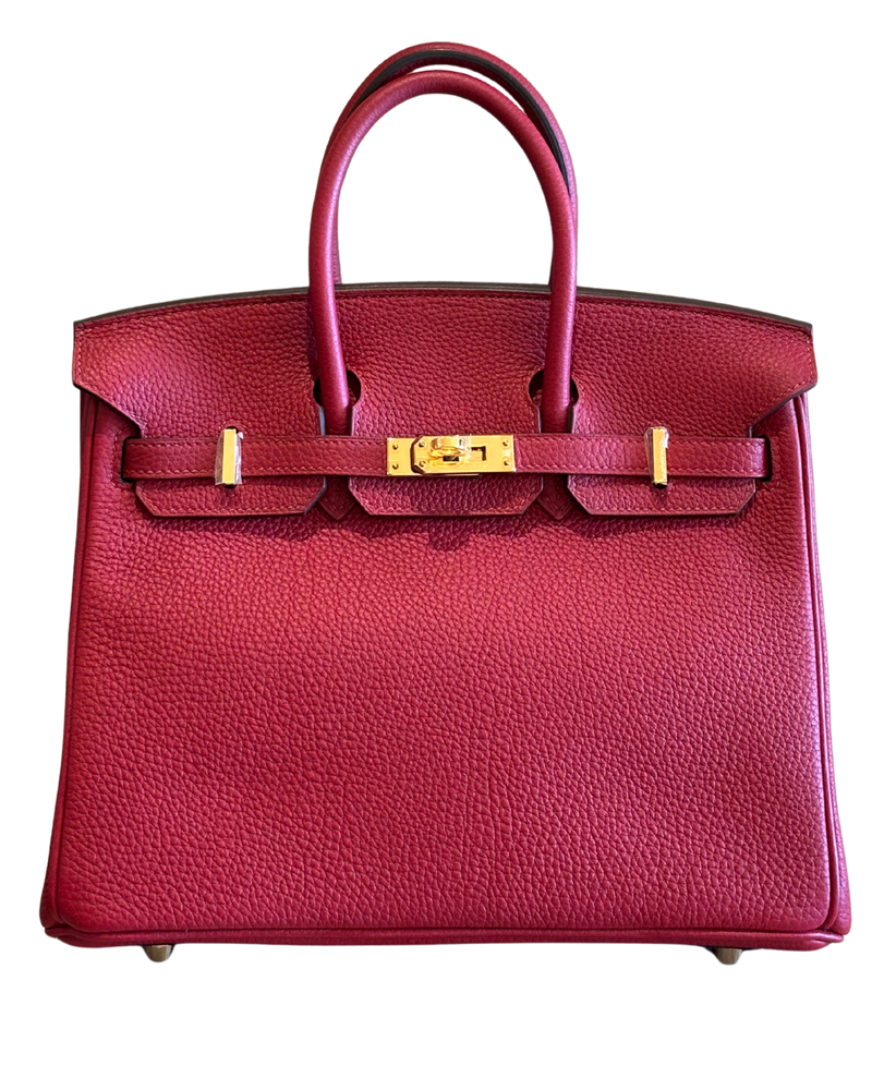 Birkin Rouge Togo Gold 25 GHW