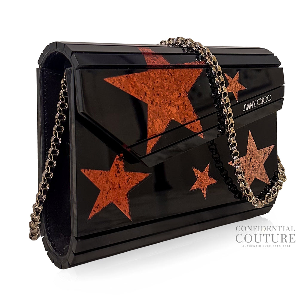 Shop Pre-Owned Jimmy Choo Star Black Candy Bag – Confidential Couture