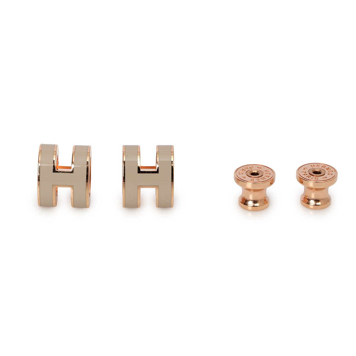 Mini Pop H Earring Marron Glace