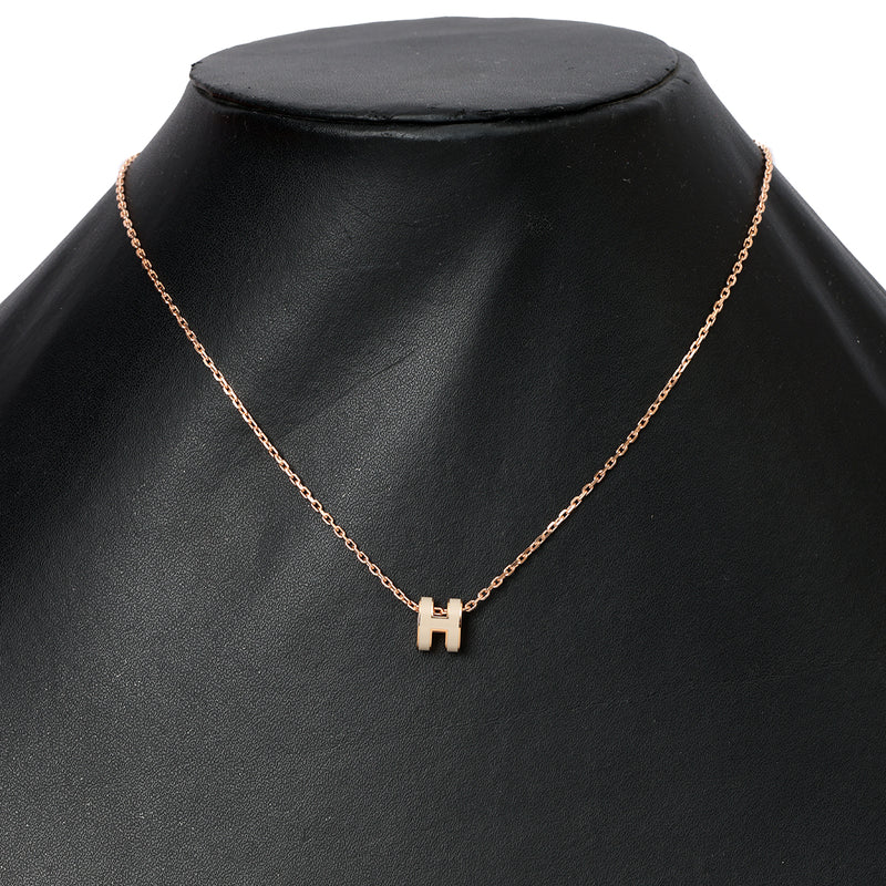 Mini Pop H Pendant Marron Glace