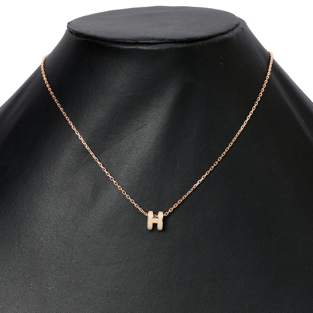 Shop Pre Loved Hermès Mini Pop H Pendant Marron Glacé 100 