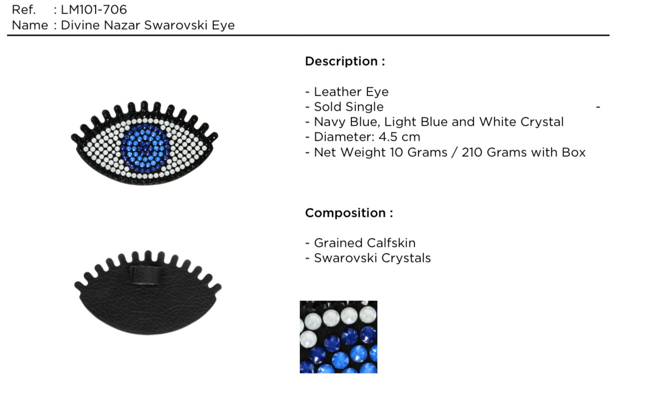 Divine Nazar MultiColor Swarovski Eye