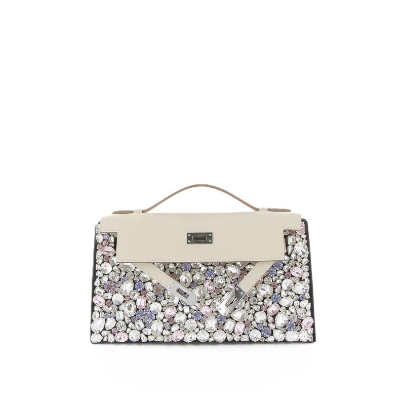 Diamond Treasure Swarovski Crystals and Calf Suede Kelly Cover