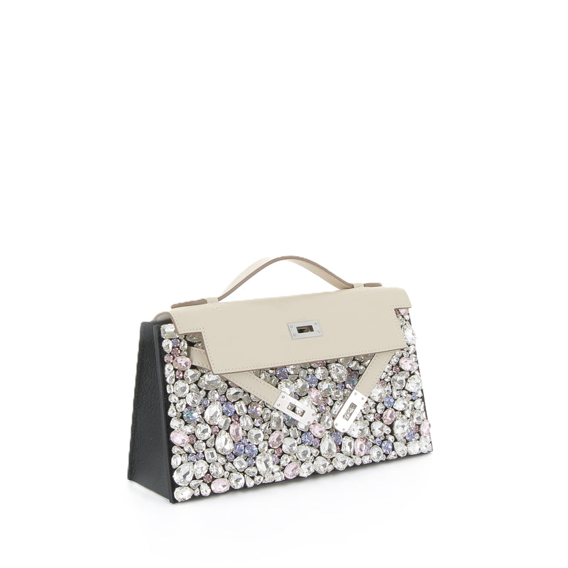 Diamond Treasure Swarovski Crystals and Calf Suede Kelly Cover