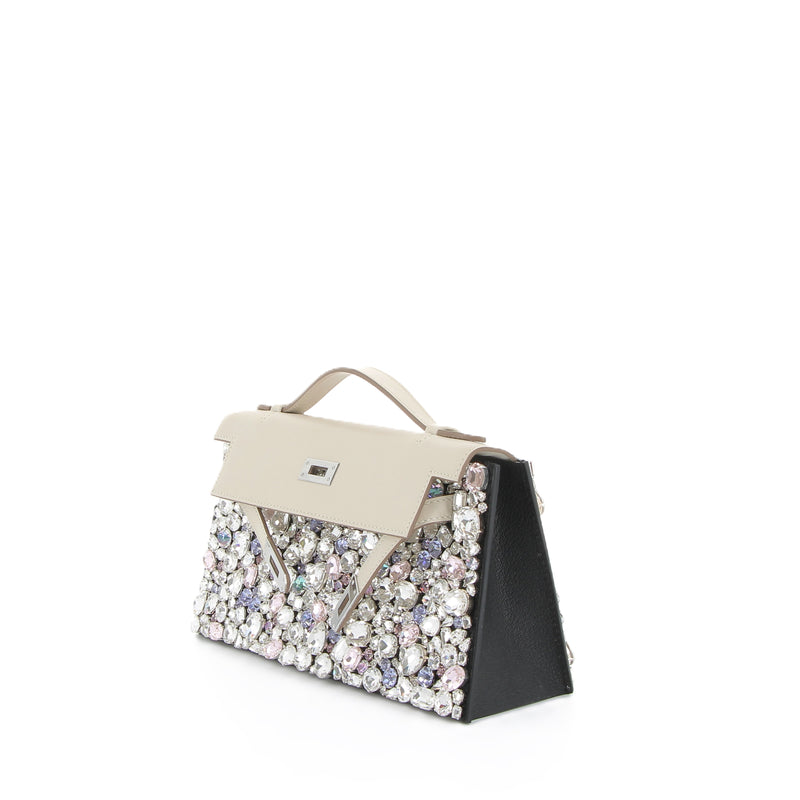 Diamond Treasure Swarovski Crystals and Calf Suede Kelly Cover