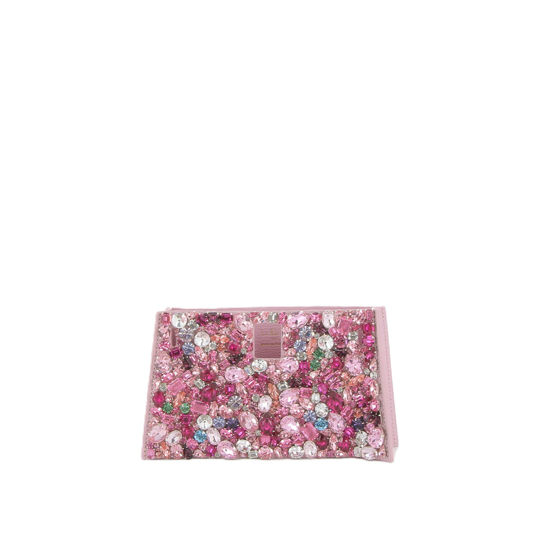Rose Treasure Swarovski® Crystals and Calf Suede Leather Birkin | Kelly Cover