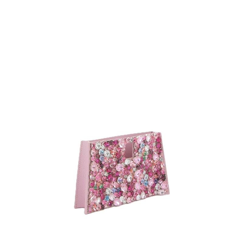 Rose Treasure Swarovski® Crystals and Calf Suede Leather Birkin | Kelly Cover
