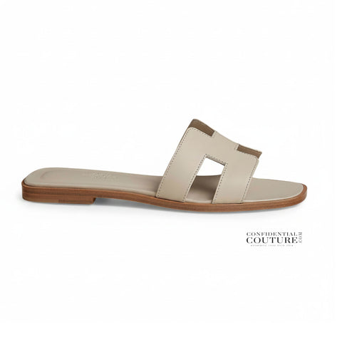 Beige Nomade Swift Leather Oran Sandals- EU 36.5 | US 6 | UK 3.5/4