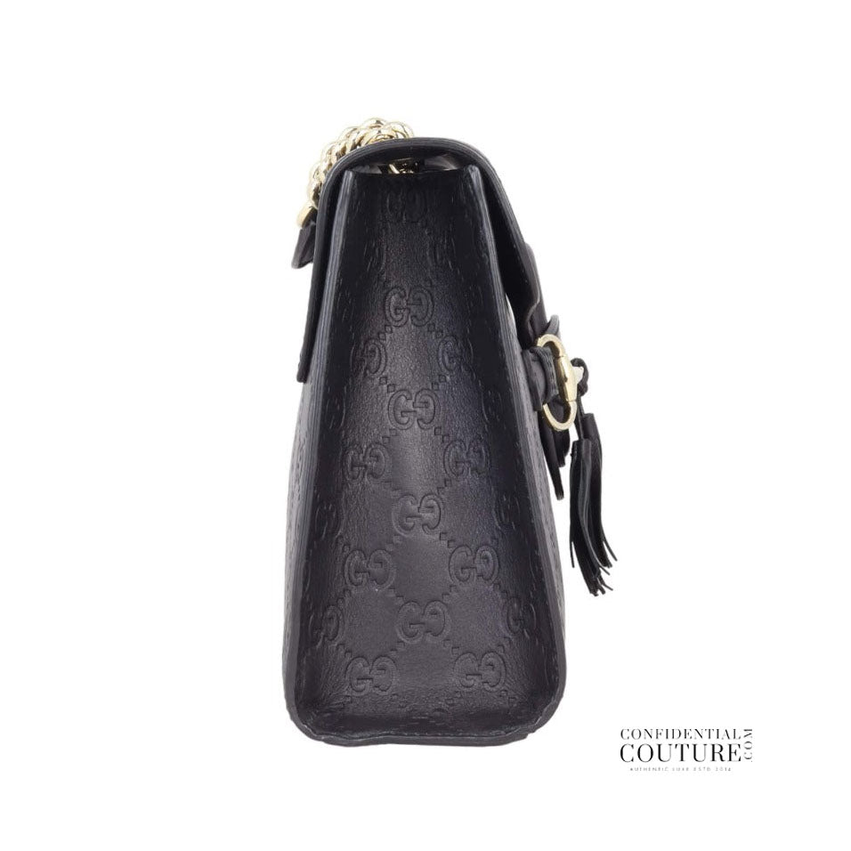 Black Horsebit Emily Small chain Bag