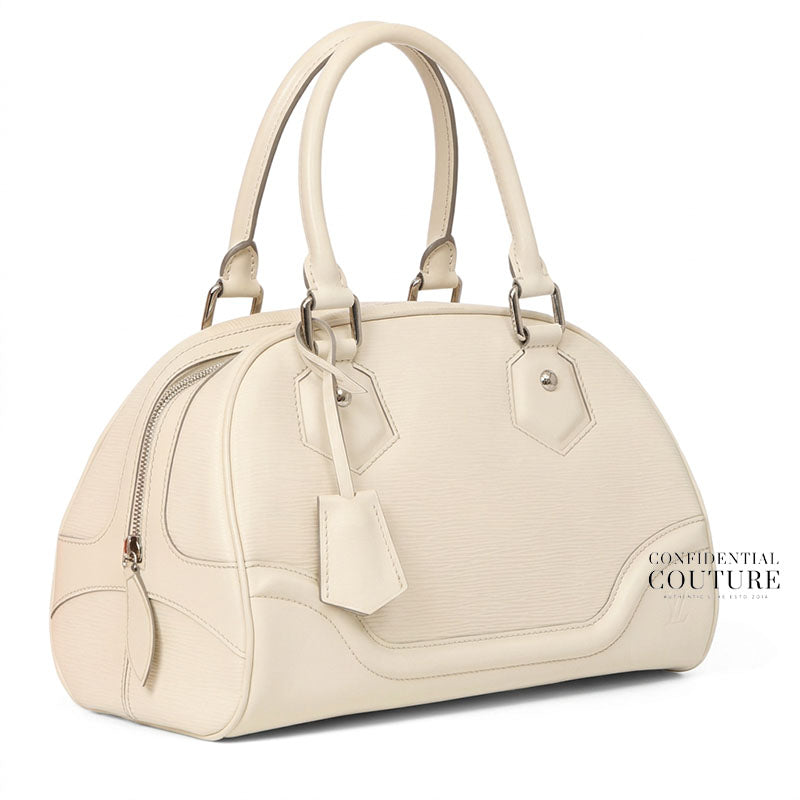 Bowling Montaigne Ivorie Epi Leather PM Bag