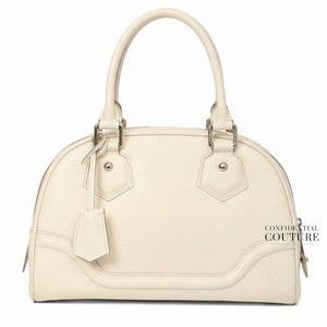 Bowling Montaigne Ivorie Epi Leather PM Bag