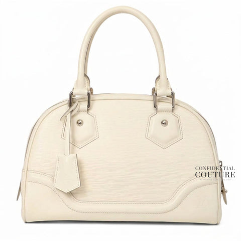 Bowling Montaigne Ivorie Epi Leather PM Bag