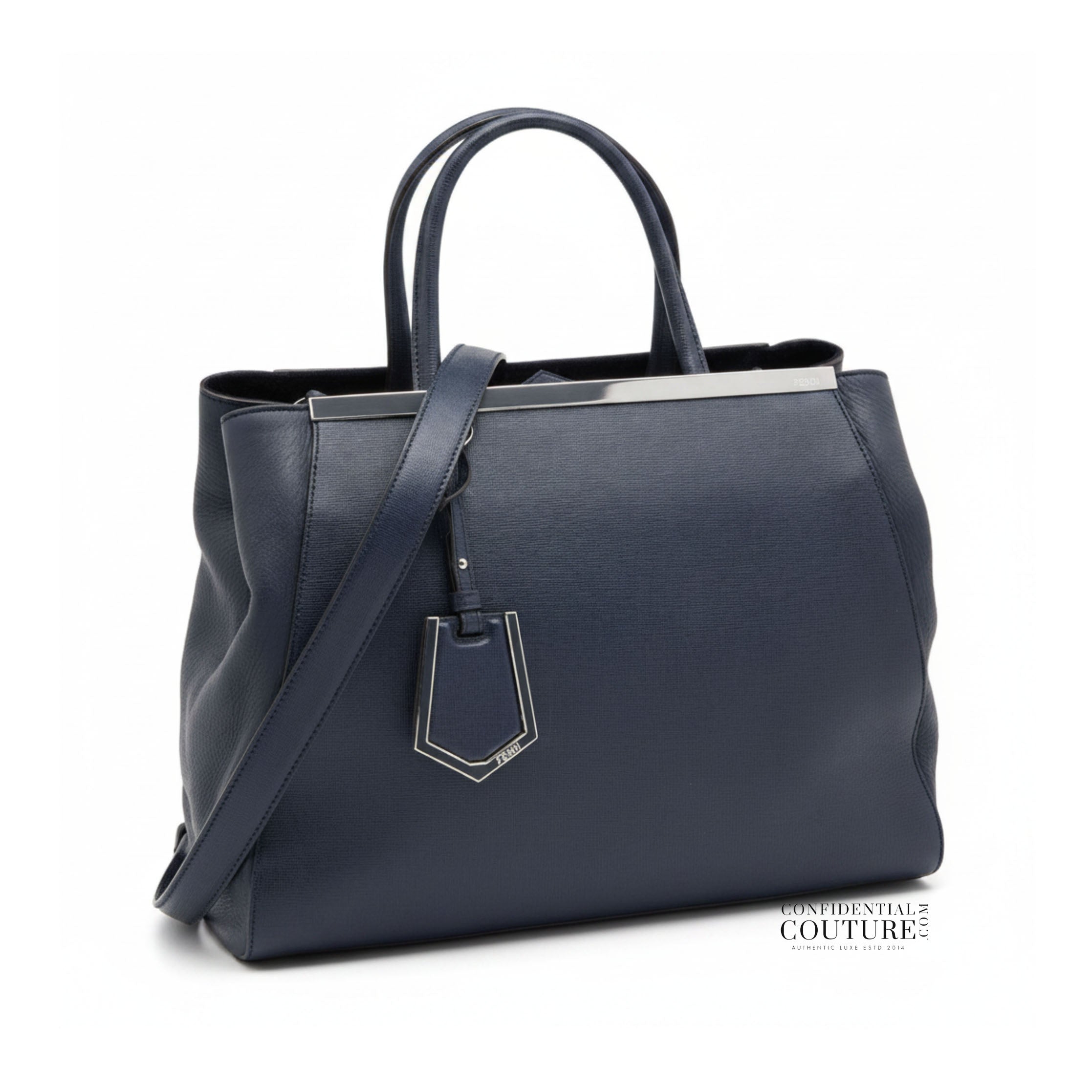 Navy Medium 2jours Tote Bag