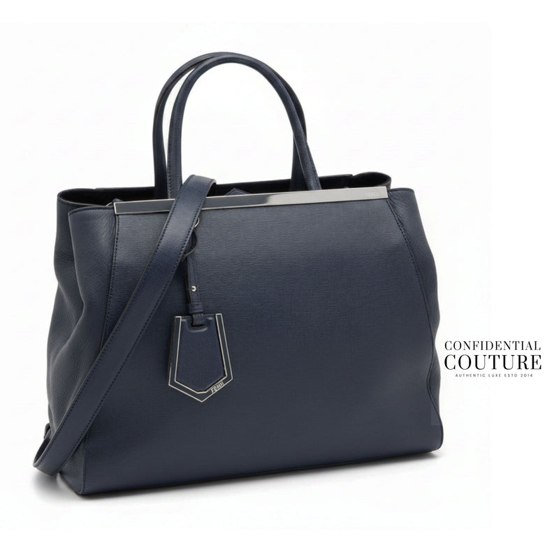 Navy Medium 2jours Tote Bag