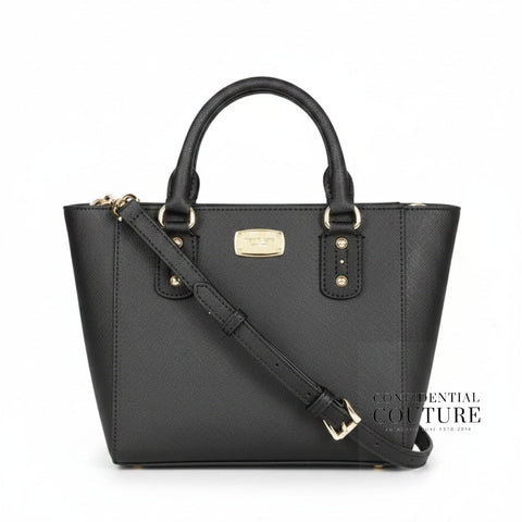 Black Solid Handheld Bag