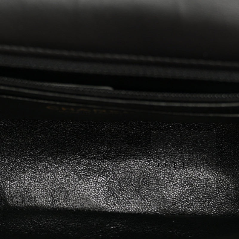 Classic Mini Flap Black Quilted Patent Leather Classic Flap Bag