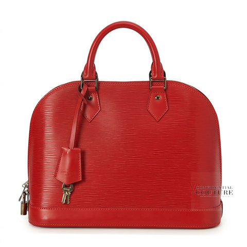 Rouge Epi Leather Alma PM Bag