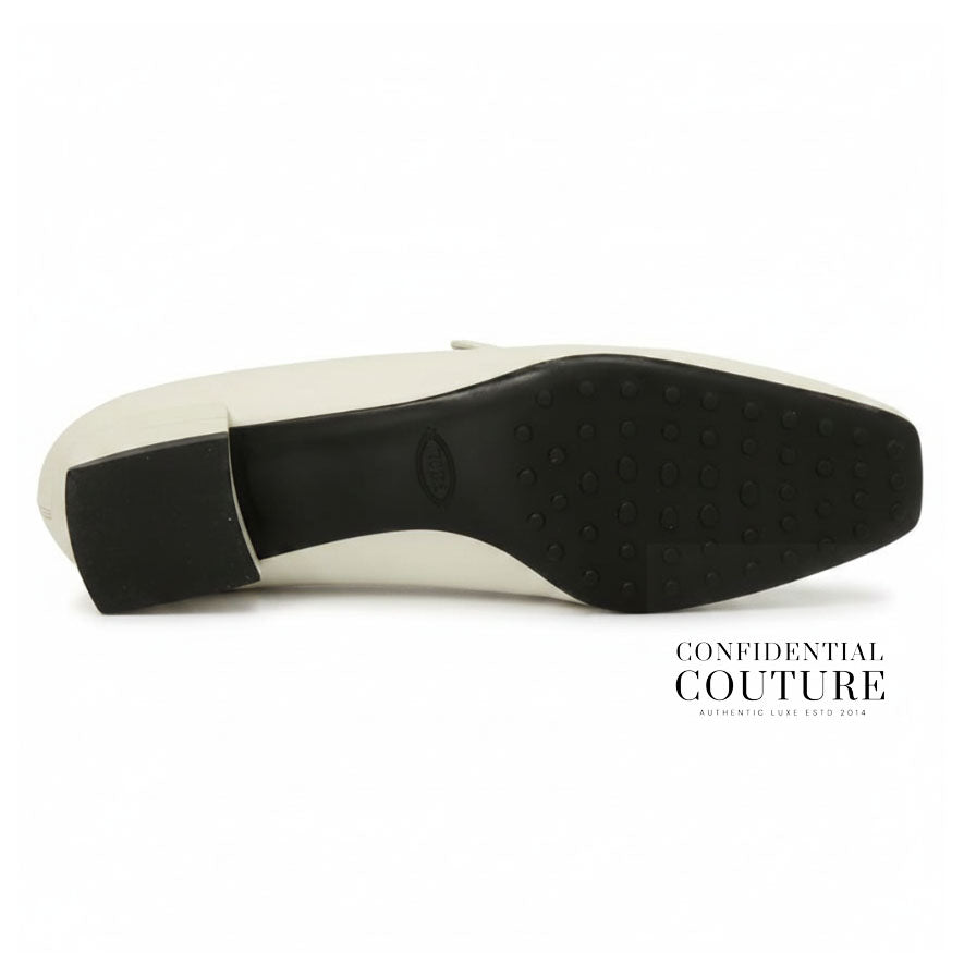 Leather Loafer With Silver & Gold Buckle | EU 37