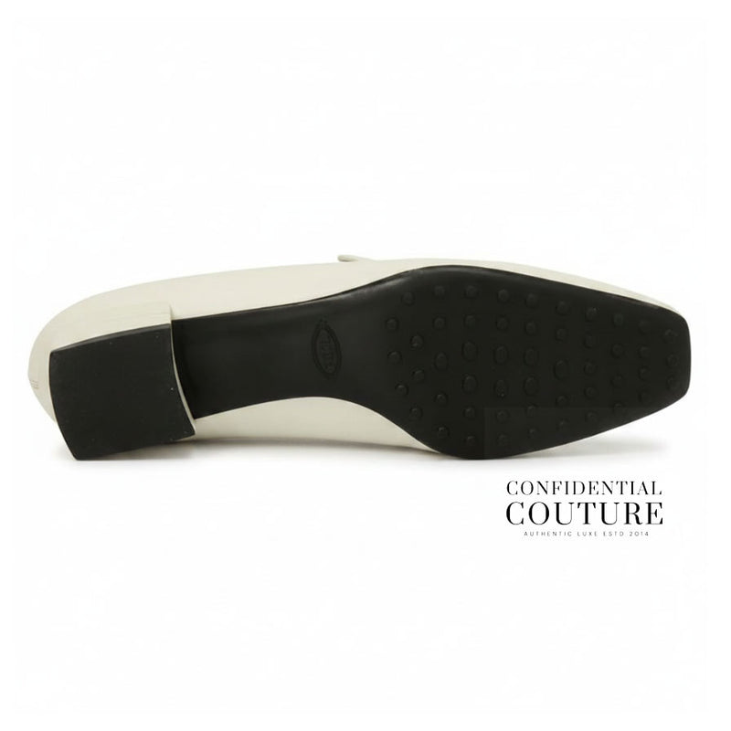 Leather Loafer With Silver & Gold Buckle | EU 37