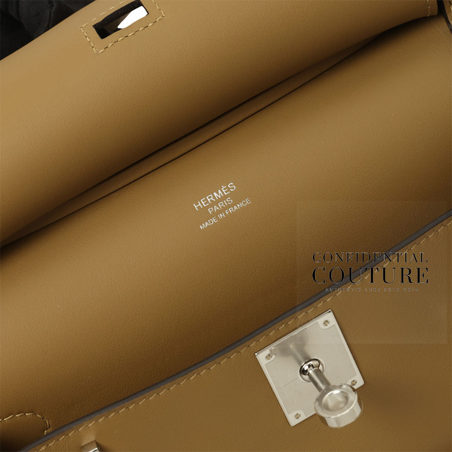 Jypsiere Mini Bandouliere 2D Dune Bag In Swift Leather With Palladium Hardware | 2026