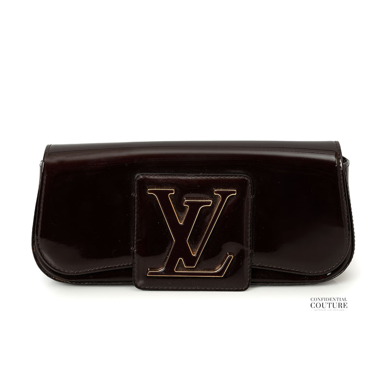 Amarante Monogram Vernis Pochette Sobe Clutch Bag